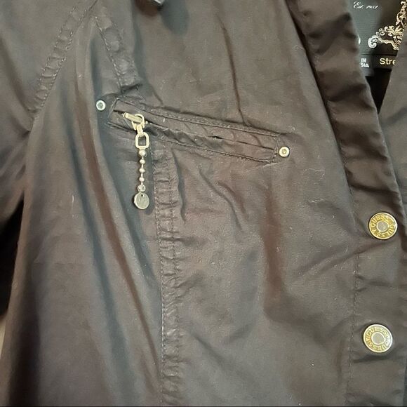 Guess black snap button long sleeve top - Picture 9 of 13